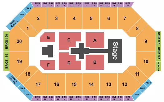 LEES FAMILY FORUM TOBYMAC Seating Map Seating Chart