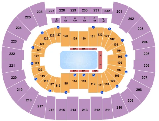 DISNEY ON ICE Seating Map Seating Chart