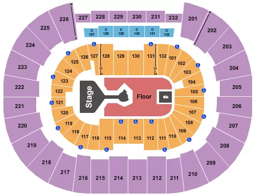 DON TOLIVER Seating Map Seating Chart