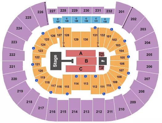 JONAS BROTHERS 2026 Seating Map Seating Chart