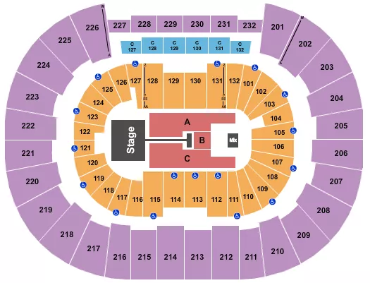 MERCYME Seating Map Seating Chart