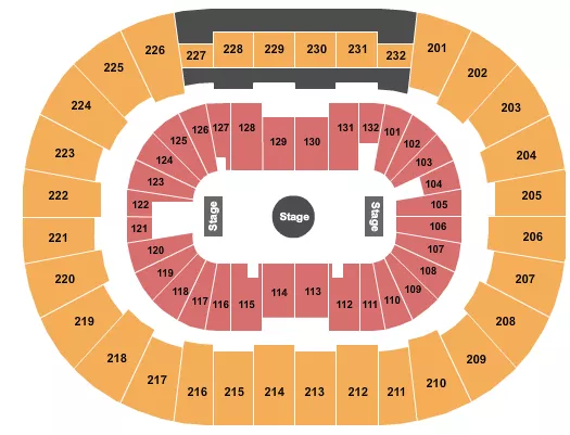 RINGLING BROS CIRCUS Seating Map Seating Chart