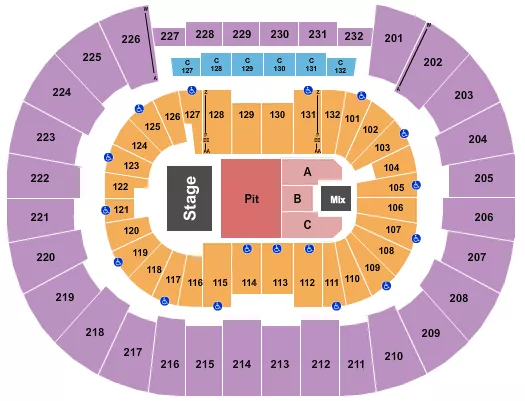THE RED CLAY STRAYS Seating Map Seating Chart