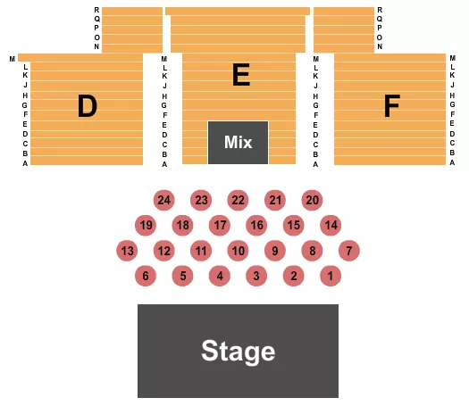 ENDSTAGE WITH TABLES Seating Map Seating Chart