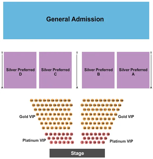 FUNK FEST Seating Map Seating Chart