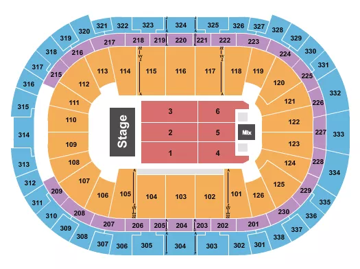 ENDSTAGE 7 Seating Map Seating Chart