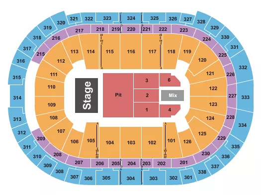JOHNY BLUE SKIES Seating Map Seating Chart