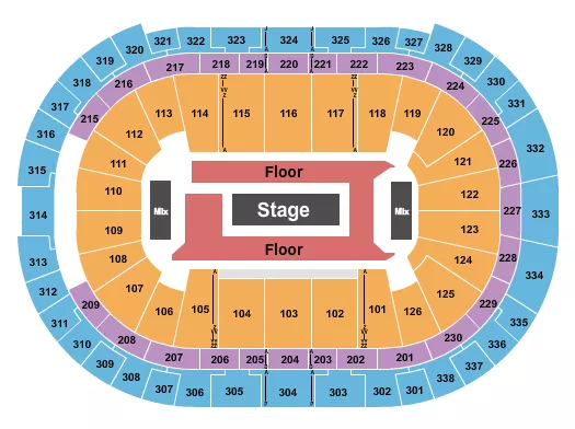 ROD WAVE Seating Map Seating Chart