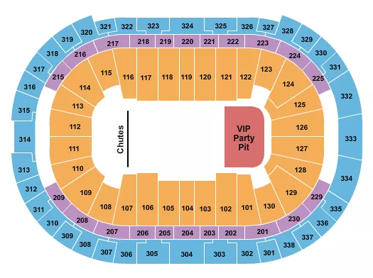 RODEO CINCH Seating Map Seating Chart