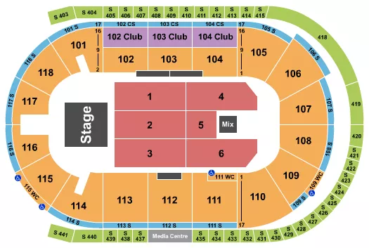 BERT KREISCHER Seating Map Seating Chart