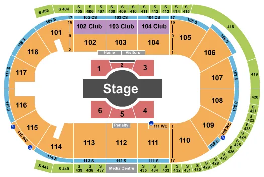 CIRQUE CORTEO Seating Map Seating Chart