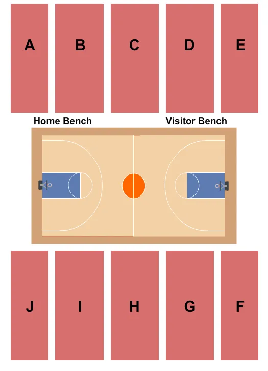 BASKETBALL Seating Map Seating Chart