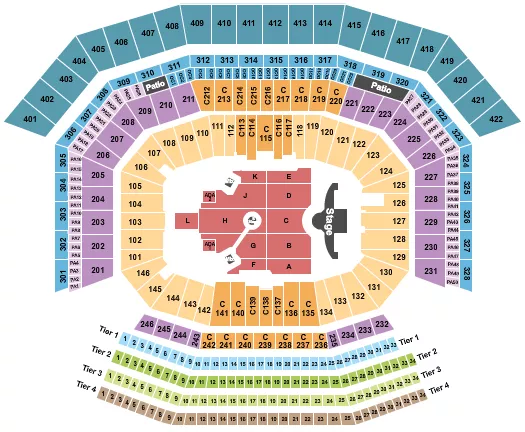 LEVIS STADIUM ED SHEERAN Seating Map Seating Chart