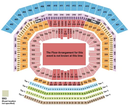 LEVIS STADIUM GENERIC FLOOR1 Seating Map Seating Chart