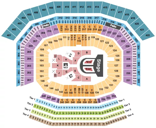 LEVIS STADIUM KAROL G Seating Map Seating Chart