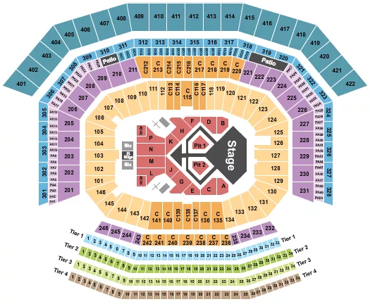 LEVIS STADIUM USHER Seating Map Seating Chart