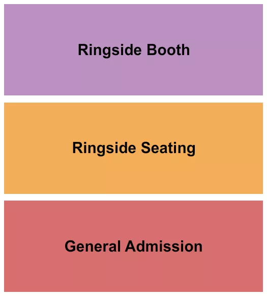 RINGSIDE BOOTH SEAT GA Seating Map Seating Chart