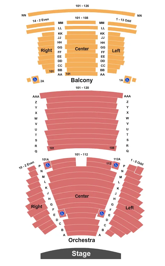 ENSTAGE 2 Seating Map Seating Chart