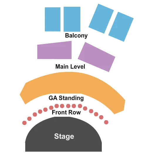 END STAGE Seating Map Seating Chart