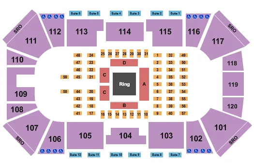 MMA 2 Seating Map Seating Chart