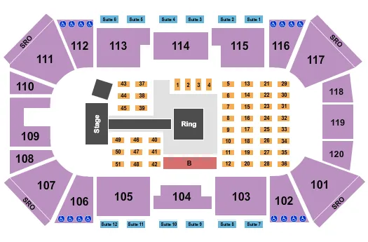 MMA Seating Map Seating Chart
