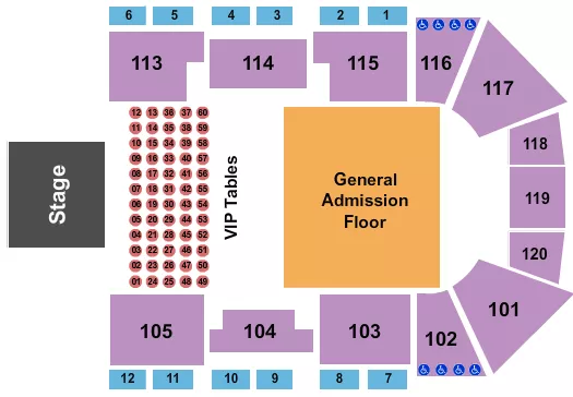 RAUW ALEJANDRO Seating Map Seating Chart