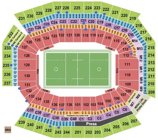LACROSSE Seating Map Seating Chart