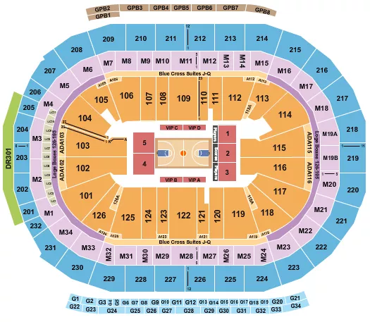 BASKETBALL Seating Map Seating Chart