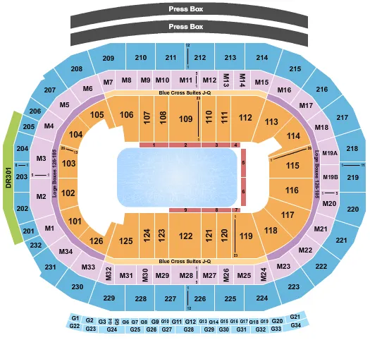 DISNEY ON ICE Seating Map Seating Chart