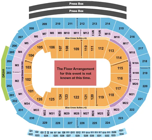 GENERIC FLOOR Seating Map Seating Chart