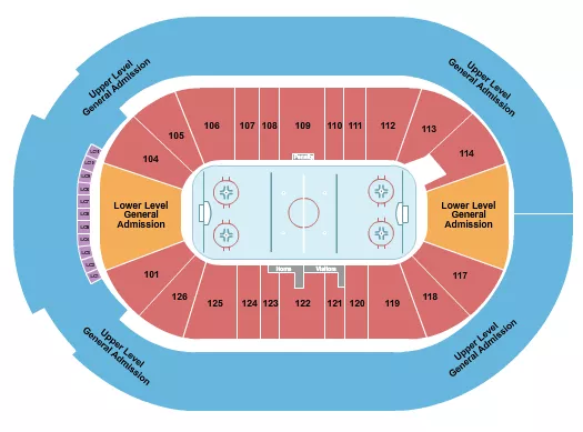 HOCKEY GA Seating Map Seating Chart