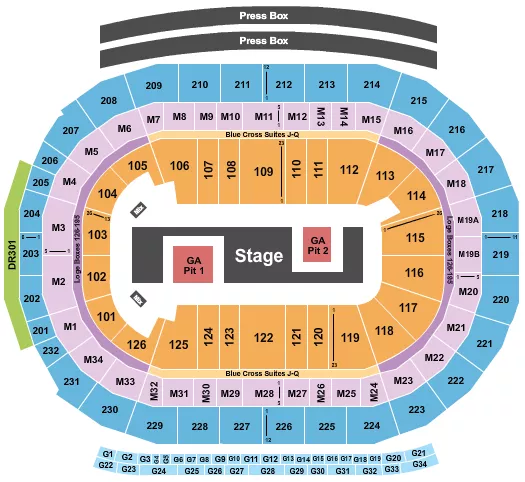 TWICE Seating Map Seating Chart