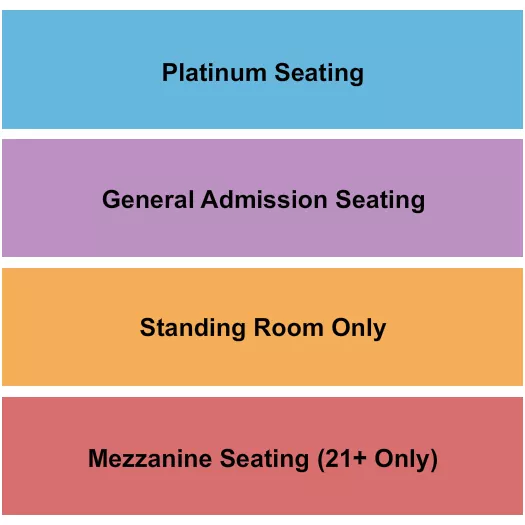 LITTLE ROCK HALL AR PLATINUM GA MEZZ Seating Map Seating Chart