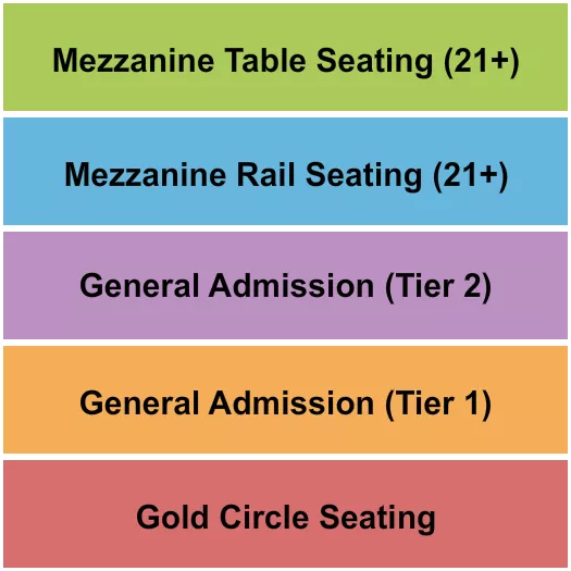 LITTLE ROCK HALL AR GC GA MEZZ 3 Seating Map Seating Chart