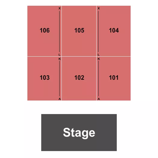 LIVE EVENT CENTER ENDSTAGE Seating Map Seating Chart