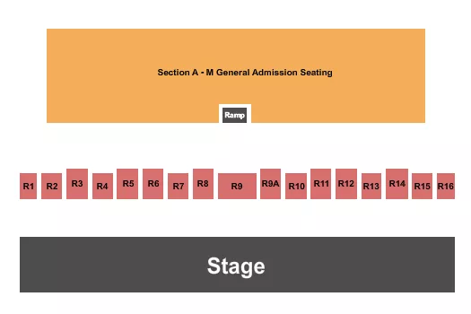 LOGAN COUNTY FAIRGROUNDS CO END STAGE GA Seating Map Seating Chart