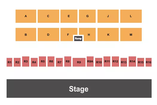 LOGAN COUNTY FAIRGROUNDS CO END STAGE Seating Map Seating Chart