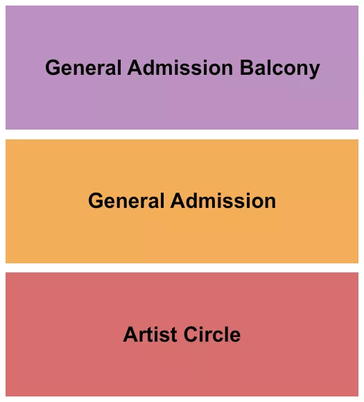 ARTIST CIRCLE GA BALCONY Seating Map Seating Chart