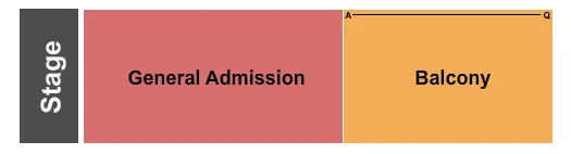 LONDON MUSIC HALL ONTARIO END STAGE Seating Map Seating Chart