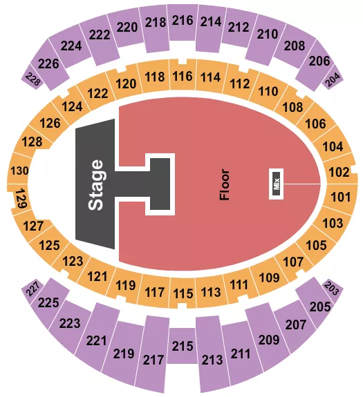 ENDSTAGE CATWALK Seating Map Seating Chart