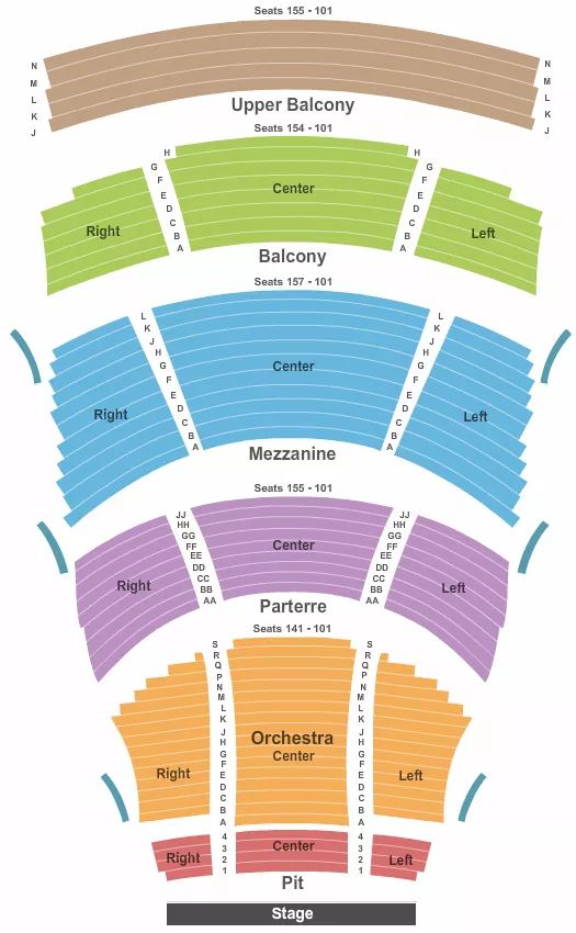 ENDSTAGE PIT Seating Map Seating Chart