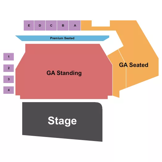 ENDSTAGE GA FLOOR 5 Seating Map Seating Chart