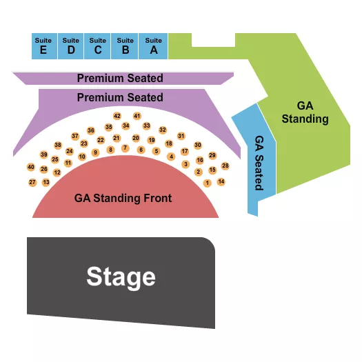 ENDSTAGE GA FLOOR 4 Seating Map Seating Chart