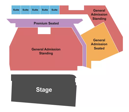 ENDSTAGE GA FLOOR Seating Map Seating Chart