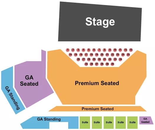 GA PREMIUM TABLES 2 Seating Map Seating Chart