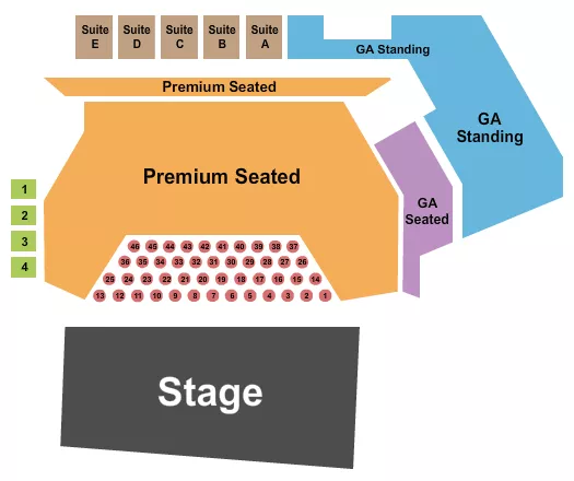 GA PREMIUM TABLES 3 Seating Map Seating Chart