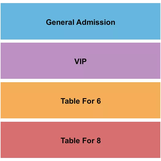 LORIS ROAD HOUSE GA VIP TABLE Seating Map Seating Chart
