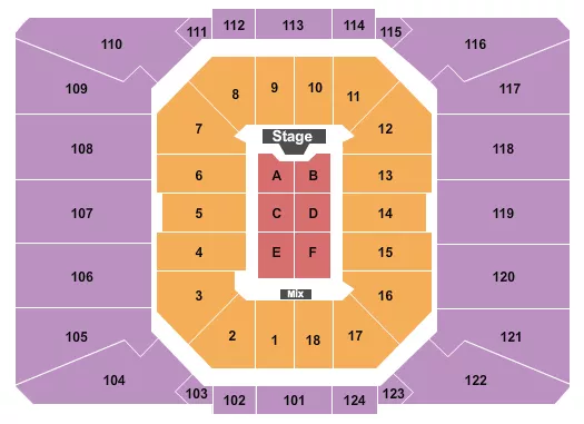 DIERKS BENTLEY Seating Map Seating Chart