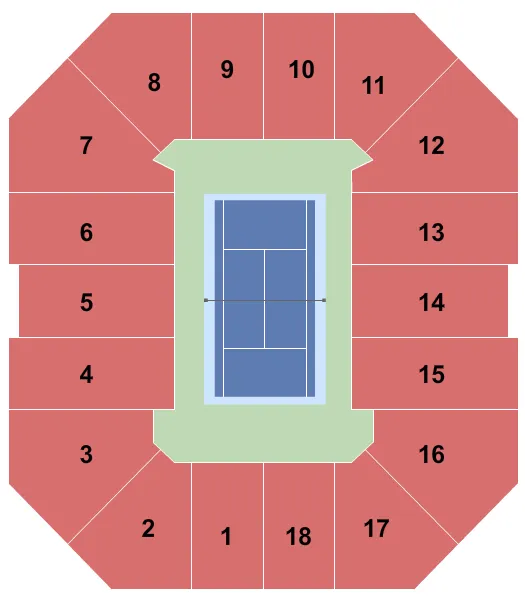 TENNIS 2018 Seating Map Seating Chart