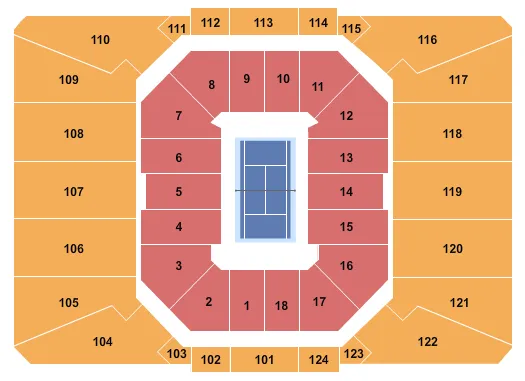 TENNIS 2 Seating Map Seating Chart